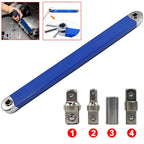 Extension Ratchet Wrench 15-inch Extension Wrench 3/8" Offset Impact-Ready Socket Wrench Tools Versatile Square Drive Adapters