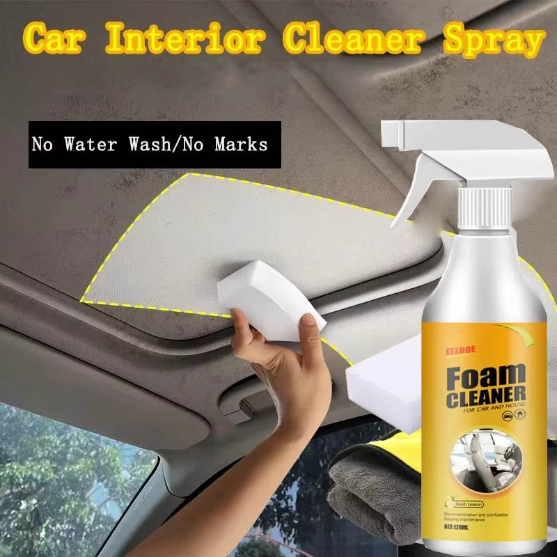 🔥Hot Sale🔥250ML Multifunctional Foam Cleaner Car Interior Stain Removal and Cleaning Leather Seat Foam Cleaner Spray Foam Maintenance Wash Car