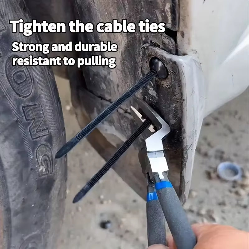 100pcs Heavy-Duty Self-Locking Nylon Cable Ties - UV-Resistant, High-Strength Fasteners for Car/Home/Office/Outdoor Use