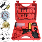 Quality Manual Vacuum Pressure Pump Brake Fluid Draain Kit Vacuum Pistol Pump Tester Kit Portable Durable Aluminum Vacuum Gauge