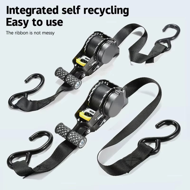 Retractable Auto Ratchet Strap Automatic Shrink Bundle Convenience Luggage Straps