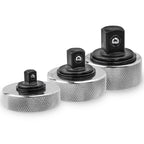 1/4 3/8 1/2 Drive Palm Ratchet Wrench Set Reversible Ratcheting Finger Socket Driver Stubby Thumbwheel Ratchet for Tight Spaces