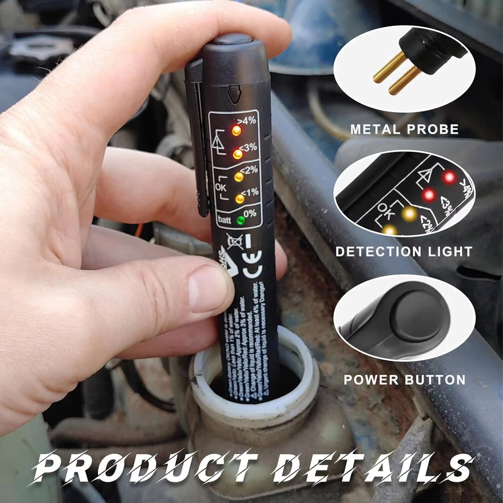Brake Fluid Tester High Precision Portable Use Safety Quality Assurance OBD2 Brake Oil Detector Test Pen Oil Test Pen