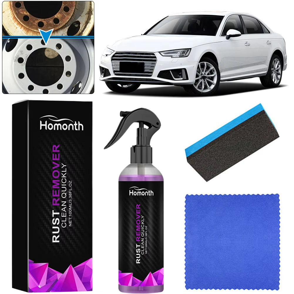 100ml Paint Rust Inhibitor Paint Rust Remover Derusting Spray Car Rust Removal Spray Car Wheel Hub Rust Remover