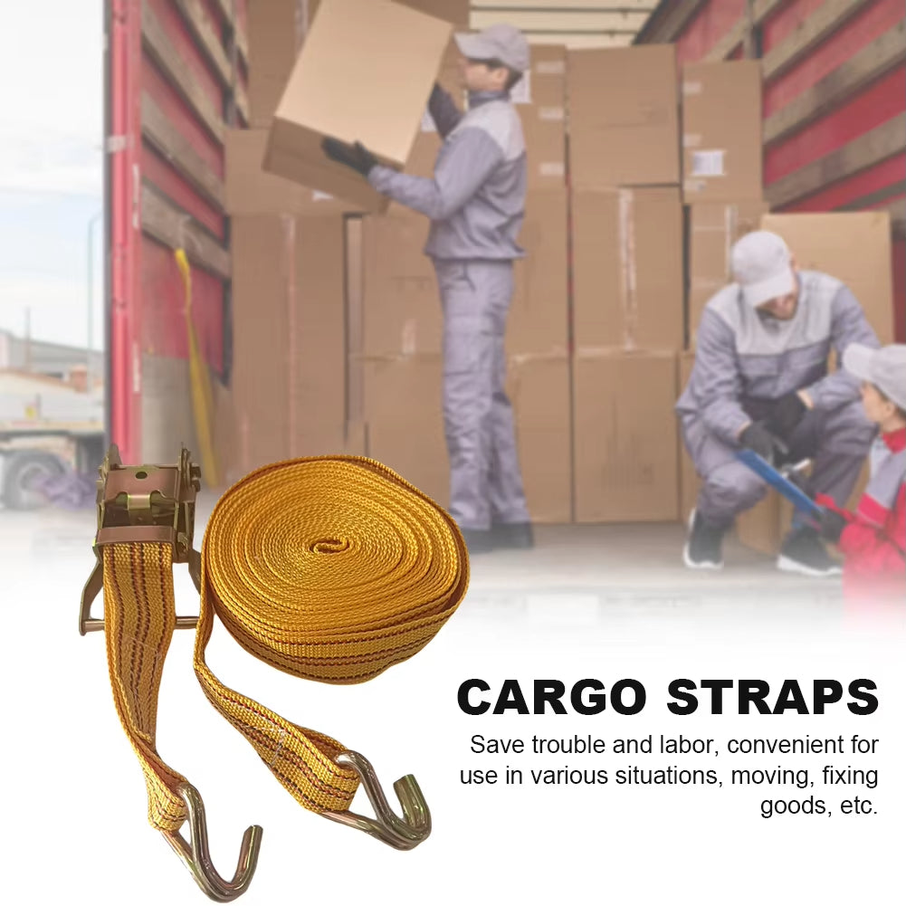3/6/8/10 Meter Binding Strapping Tensioner Thickened 40mm Ratchet Tie Down Truck Strapping Rope Fastener