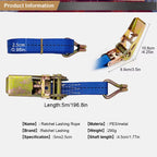 Ratchet Straps 5Meter Lorry Lashing Handy Straps Thickened Car Strapping Belt Tensioner