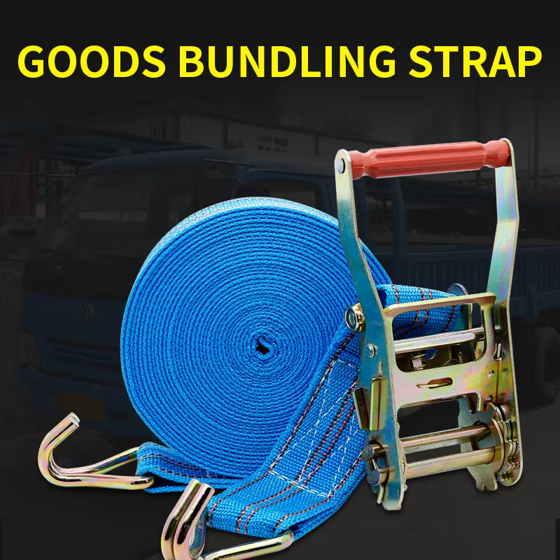 Truck Binding Strap Tightener Ratchet Self-Locking Rope Tightener Cargo Packing Strap