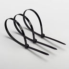 Self-locking Plastic Nylon Tie 100 PCS Black Cable Tie Zip Wraps Strap Nylon Cable Tie Set