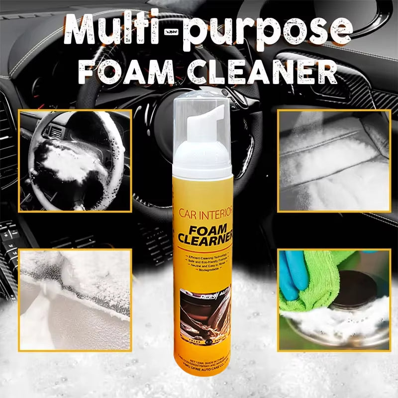 🔥100ML Multi-Purpose Foam Cleaner Spray Leather Cleaning Auto Home Large Capacity Foam Cleaners for Car Wash Maintenance