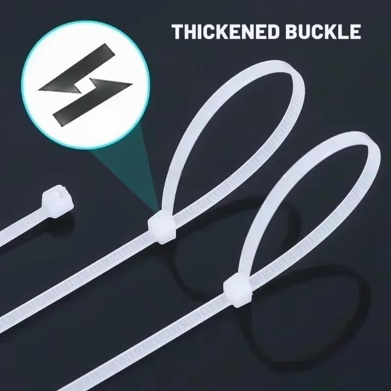 Plastic Clamping Collar Rilsan Cable Ties Clamp Greenhouse Plastic Clamps Self-tightening Plastic Necklace Belts