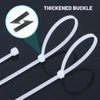 Plastic Clamping Collar Rilsan Cable Ties Clamp Greenhouse Plastic Clamps Self-tightening Plastic Necklace Belts