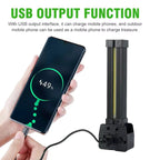 Strong Flashlight outdoor Multifunctional Camping Lighting flashlight Auto Repair Work Lightfolding COB Light