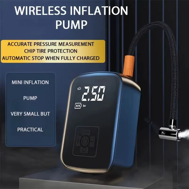 Wireless Car Air Compressor Air Pump Electric Tire Inflator Pump for Motorcycle Bicycle Boat AUTO Tyre Balls Inflatable