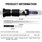 Antifreeze Coolant Refractometer for Automobile Antifreeze System Diesel Exhaust Fluid Battery Acid and Windshield Washer Fluid