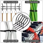 Plastic Clamping Collar Rilsan Cable Ties Clamp Greenhouse Plastic Clamps Self-tightening Plastic Necklace Belts