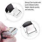 1100lb Lashing Straps Tie-Down Belt Car RV Motorcycle Bike With Metal Buckle Tow Rope Strong Ratchet for Cargo Luggage Bag Kayak