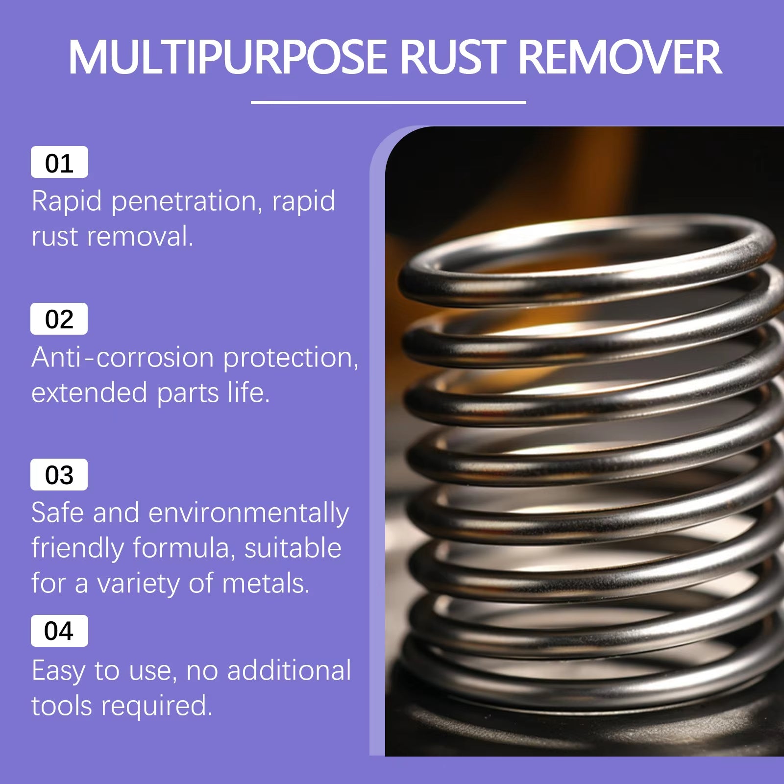 30ml Rust Remover Potent Car Detailing Maintenance Multi-Purpose Supplies Auto Accessories Gadget Anti-Rust Metal Chrome