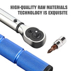 High-Precision Torque Wrench Set 2-24N·m 1/4inch Dual-Direction Ratchet With 13Pcs Sockets For Vehicles/Bike/Machine Maintenance