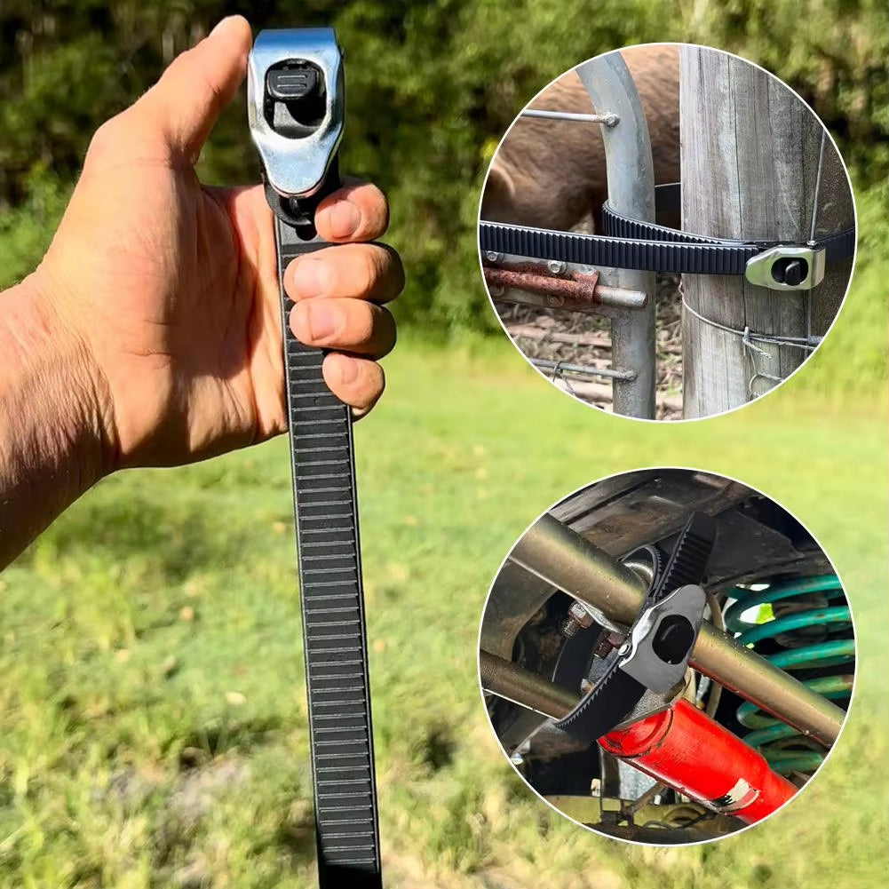 Ultimate Heavy-Duty Grip Lock Strap Adjustable Heavy-Duty Metal Ratchet Buckle For Every Adventure