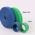 5M/Roll 12mm Width Cable Organizer USB Cable Winder Management nylon Free Cut Ties