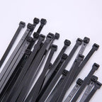 Self-locking Plastic Nylon Tie 100 PCS Black Cable Tie Zip Wraps Strap Nylon Cable Tie Set