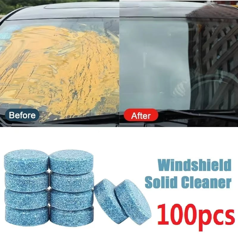Solid Cleaner Car Windscreen Cleaner Effervescent Tablet Auto Wiper Glass