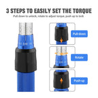 High-Precision Torque Wrench Set 2-24N·m 1/4inch Dual-Direction Ratchet With 13Pcs Sockets For Vehicles/Bike/Machine Maintenance