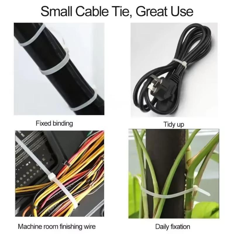 Plastic Clamping Collar Rilsan Cable Ties Clamp Greenhouse Plastic Clamps Self-tightening Plastic Necklace Belts