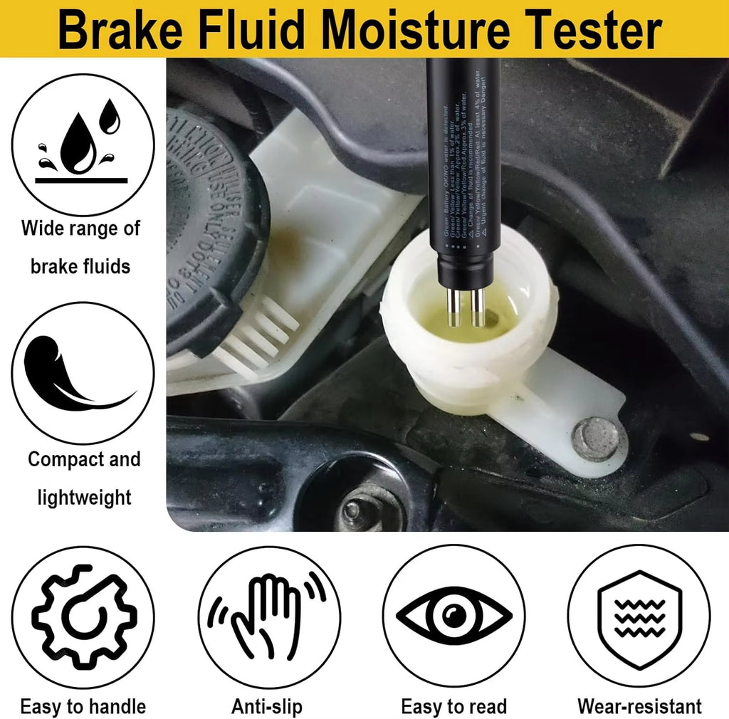 Brake Fluid Tester High Precision Portable Use Safety Quality Assurance OBD2 Brake Oil Detector Test Pen Oil Test Pen