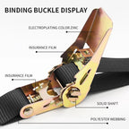 Self-Locking Ratchet Rope Tightener Truck Binding Strap Tightener Cargo Packing Strap