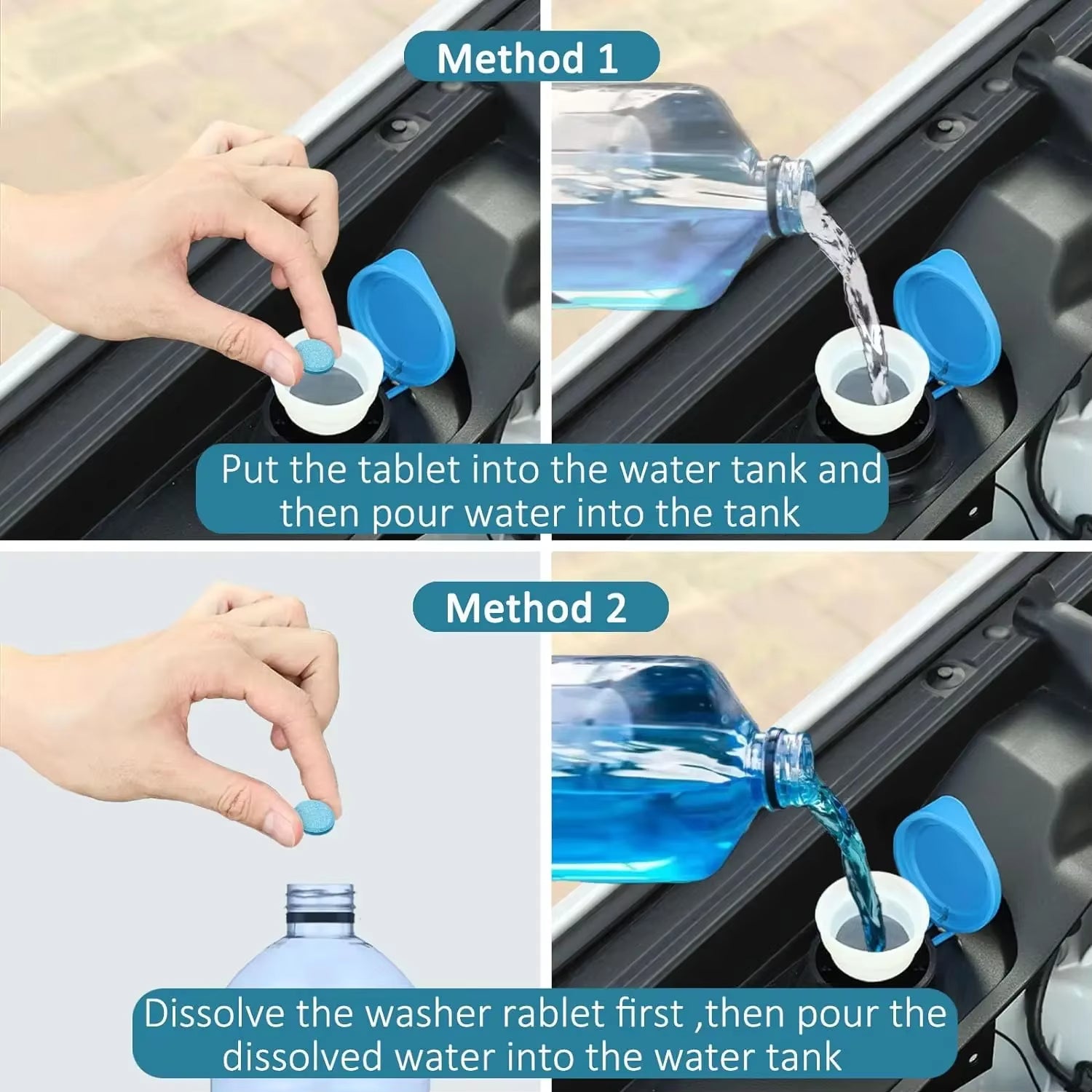 Solid Cleaner Car Windscreen Cleaner Effervescent Tablet Auto Wiper Glass