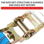Truck Binding Strap Tightener Ratchet Self-Locking Rope Tightener Cargo Packing Strap