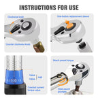 High-Precision Torque Wrench Set 2-24N·m 1/4inch Dual-Direction Ratchet With 13Pcs Sockets For Vehicles/Bike/Machine Maintenance