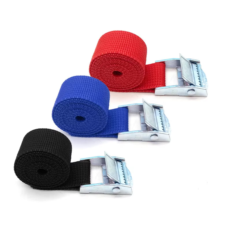 5/10 pcs 1M Buckle Tie-Down Belt Cargo Straps For Car Motorcycle Bike With Metal Buckle Tow Rope Strong Ratchet Belt for Luggage