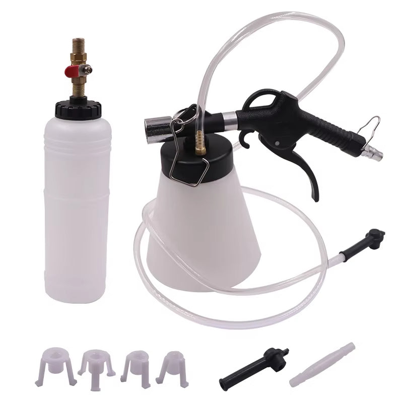 1L 0.75L Dual Oil Pot Brake Oil Replacement Tool Oil Pot Automotive Brake Fluid Injector Pneumatic Brake Oil Replacement Machine