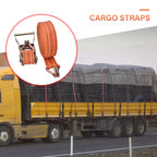 Heavy Duty Ratchet Tie Down Straps 3-10 Meter Long 40mm Wide Double Hook Lashing Belt for Truck Cargo Securing Transport Binding