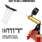 Quality Manual Vacuum Pressure Pump Brake Fluid Draain Kit Vacuum Pistol Pump Tester Kit Portable Durable Aluminum Vacuum Gauge