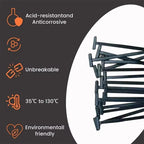 Self-Locking Nylon Universal Cable Tie Buckle Premium Plastic Wire Ties Heavy Duty Cable Fixed Strap for Mudguard Cable Clips