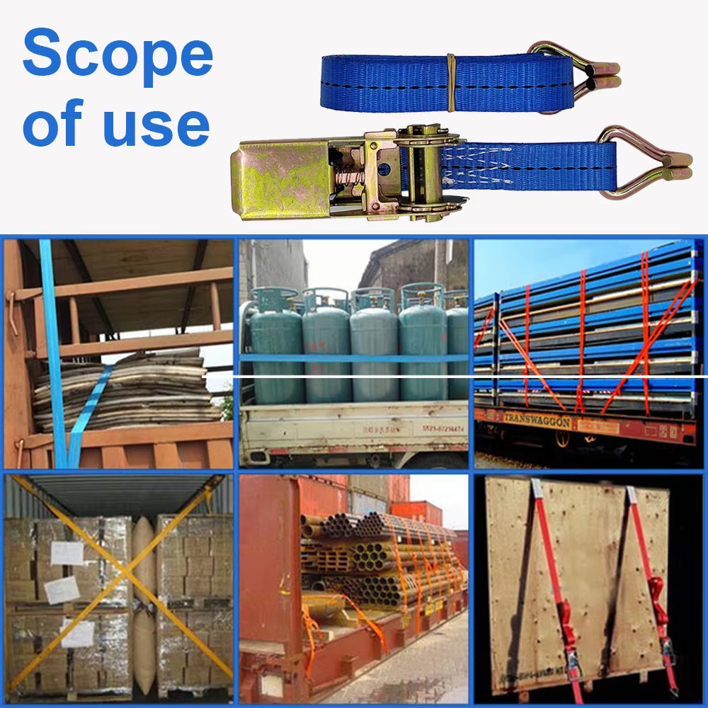 Ratchet Straps 5Meter Lorry Lashing Handy Straps Thickened Car Strapping Belt Tensioner