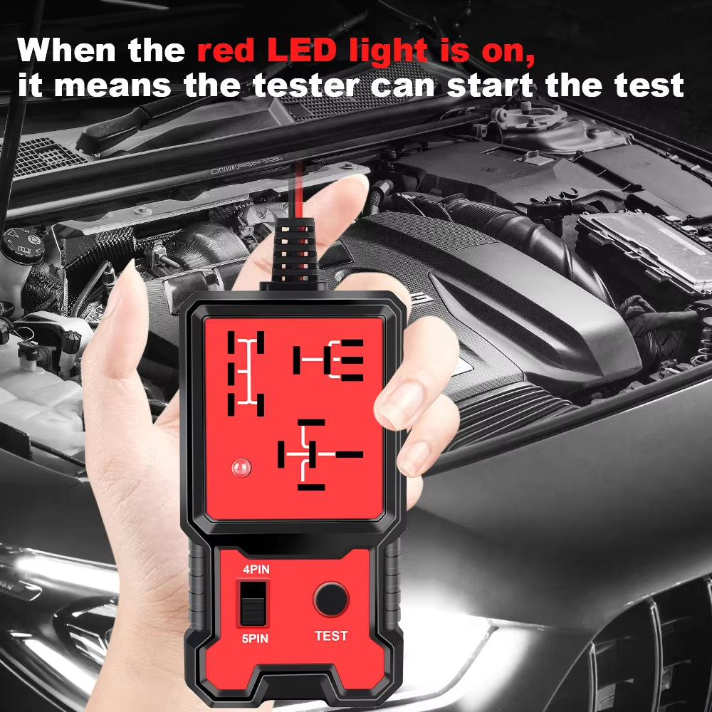 LED Indicator Light Car Battery Checker Electronic Test Car Relay Tester Diagnostic Tools Automotive Accessories Universal 12V