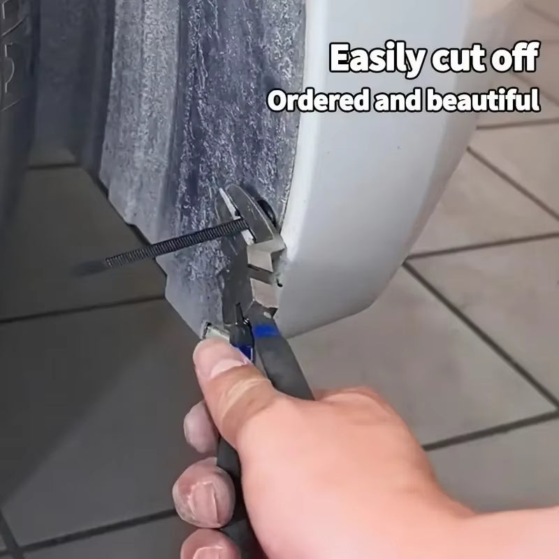 100pcs Heavy-Duty Self-Locking Nylon Cable Ties - UV-Resistant, High-Strength Fasteners for Car/Home/Office/Outdoor Use