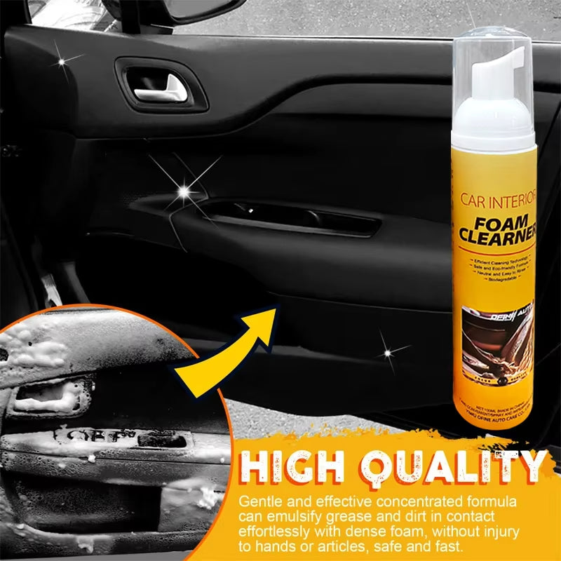 🔥100ML Multi-Purpose Foam Cleaner Spray Leather Cleaning Auto Home Large Capacity Foam Cleaners for Car Wash Maintenance