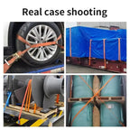 Heavy Duty Ratchet Straps with Metal Buckle - Tie Down Belts for Car, Truck, Cargo & Luggage