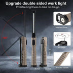 Folding COB XPE LED Work Light Handheld Flashlight with Built-in Battery Lamp Torch Emergency Car Inspection Lamp Red SOS Strobe