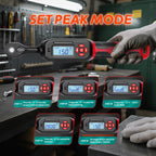0.6-340Nm Digital Torque Wrench ±2% High Accuracy Dual-Direction Ratchet Buzzer and LED Alarm for Precision Measureme