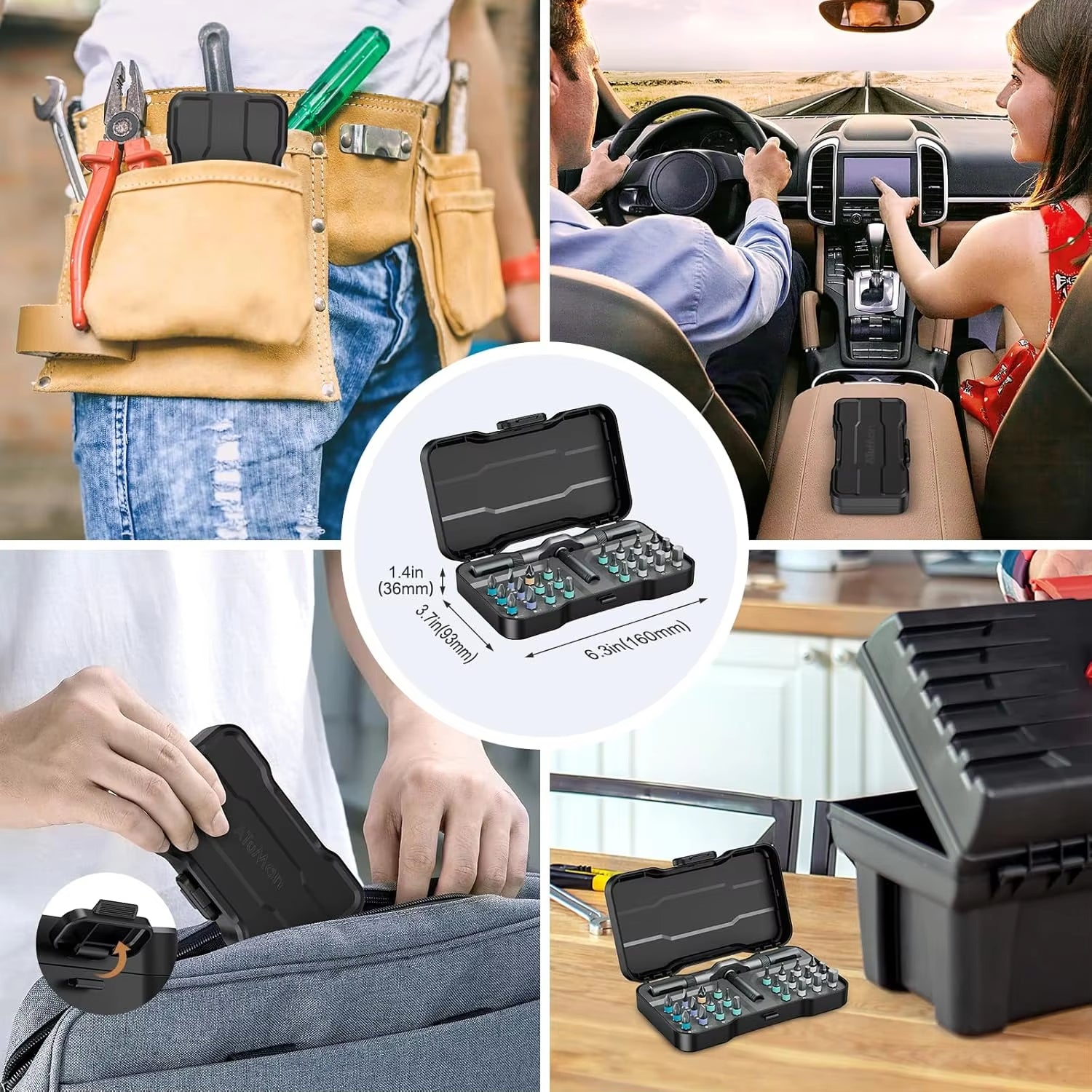 24 In 1 Multi-purpose Ratchet Wrench Screwdriver Set Magnetic Bits Tools Set DIY Household Repair Tool Precision Hand Tools Work