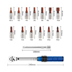 High-Precision Torque Wrench Set 2-24N·m 1/4inch Dual-Direction Ratchet With 13Pcs Sockets For Vehicles/Bike/Machine Maintenance