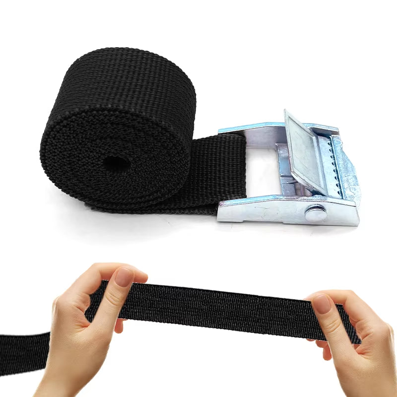 5/10 pcs 1M Buckle Tie-Down Belt Cargo Straps For Car Motorcycle Bike With Metal Buckle Tow Rope Strong Ratchet Belt for Luggage