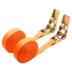 Heavy Duty Ratchet Straps with Metal Buckle - Tie Down Belts for Car, Truck, Cargo & Luggage