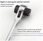 1pc 4 in 1 Dog Bone Ratchet Wrench Set, Double-Sided Automatic, Adjustable Steel, Multifunctional, Very Useful, for Easy Work